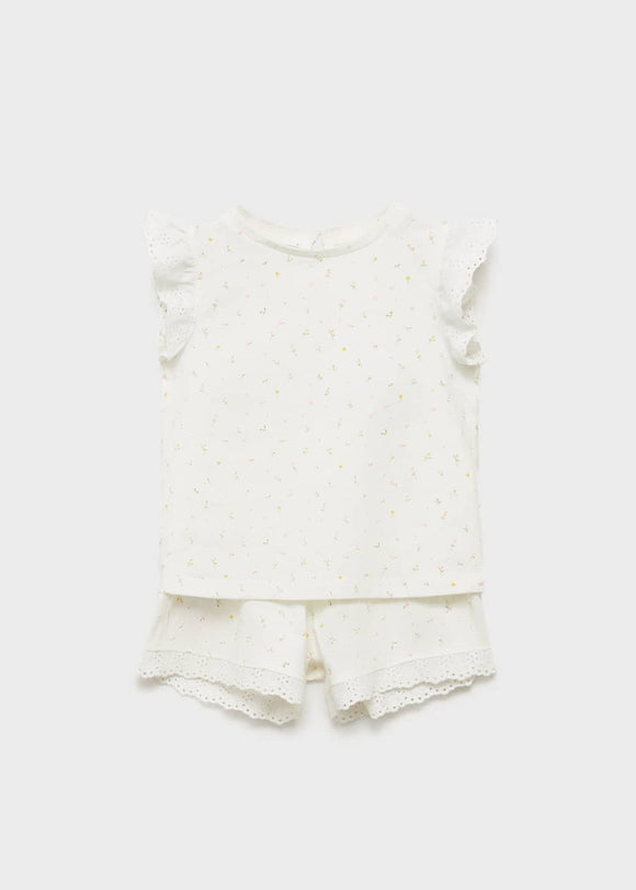 MANGO BLANCAB 87086716-02 MANGO KIDS BABY GIRL PIJAMAS