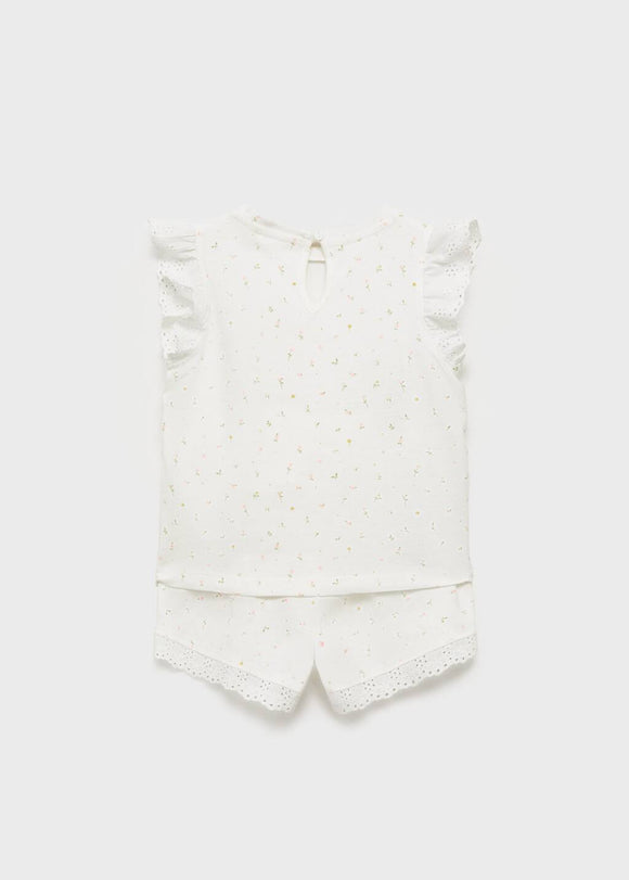 MANGO BLANCAB 87086716-02 MANGO KIDS BABY GIRL PIJAMAS