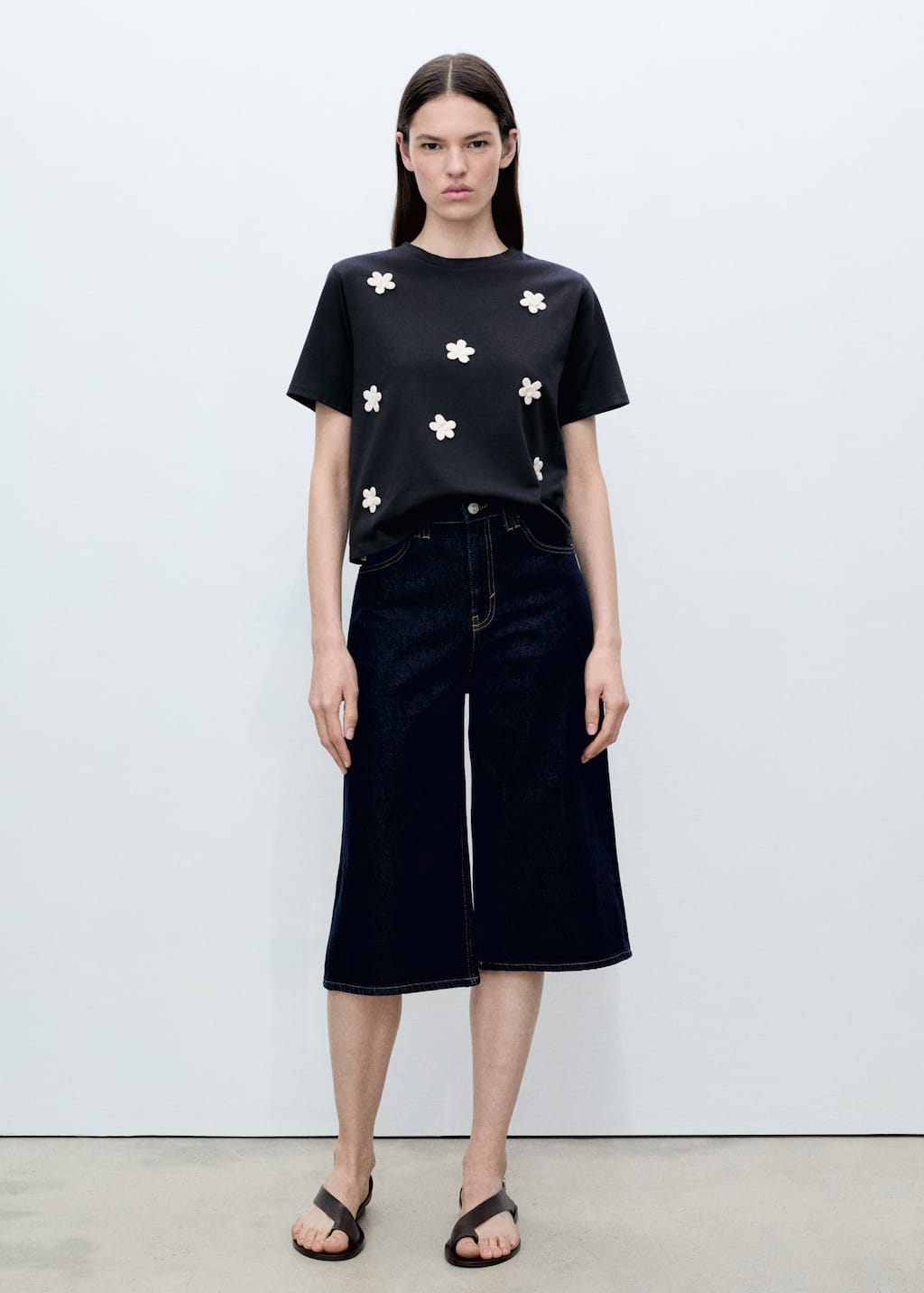 MANGO FLORA 87087178-56 MANGO WOMEN T-SHIRT SHORT SLEEVE