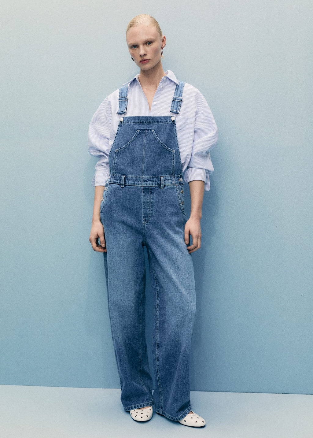 MANGO CARLOTA 87087180-TM MANGO WOMEN DUNGAREE