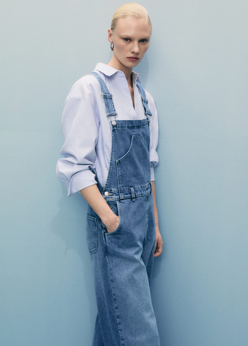 MANGO CARLOTA 87087180-TM MANGO WOMEN DUNGAREE