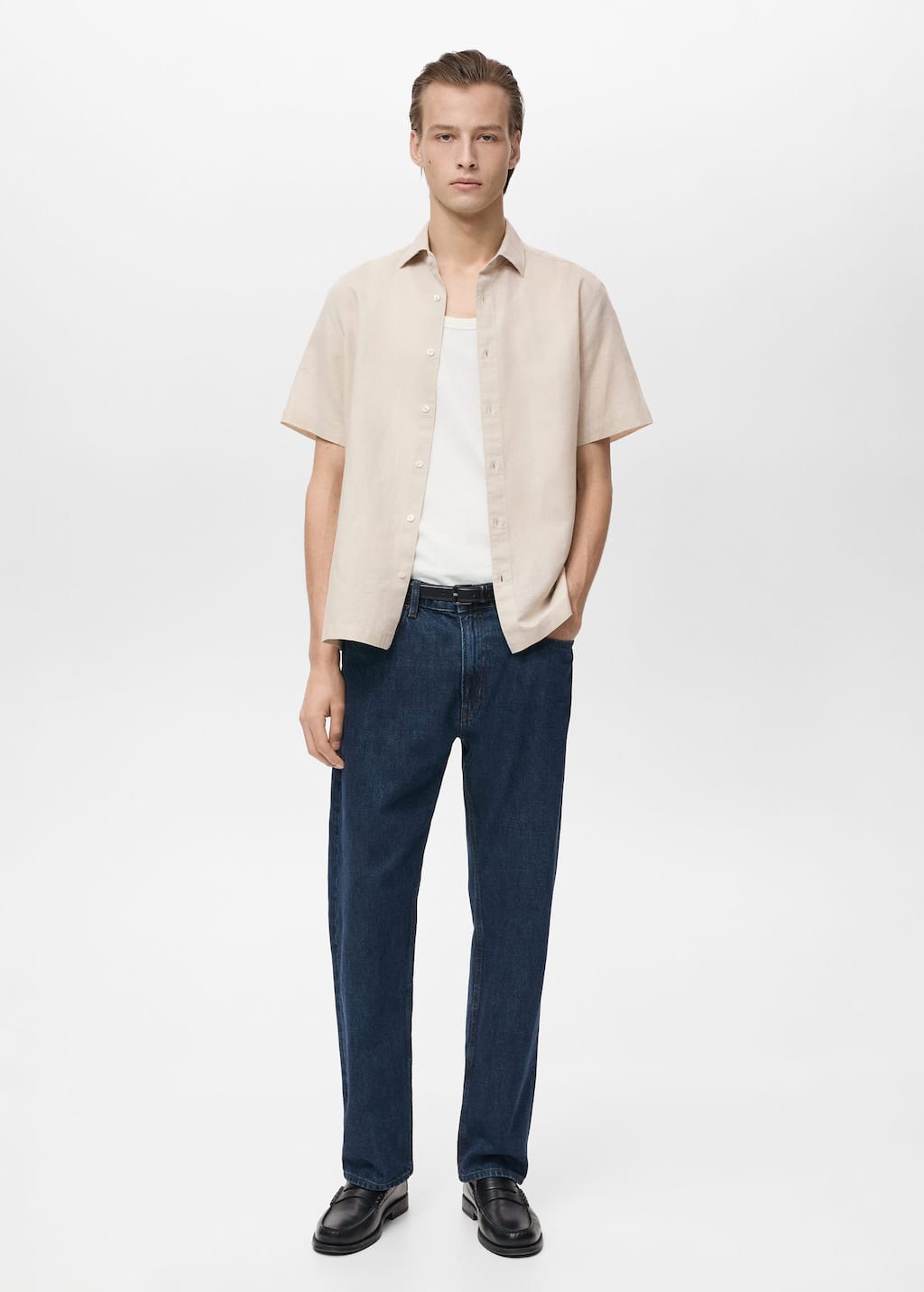 MANGO ANTS 87087889-07 MANGO MAN SHIRT SHORT SLEEVE