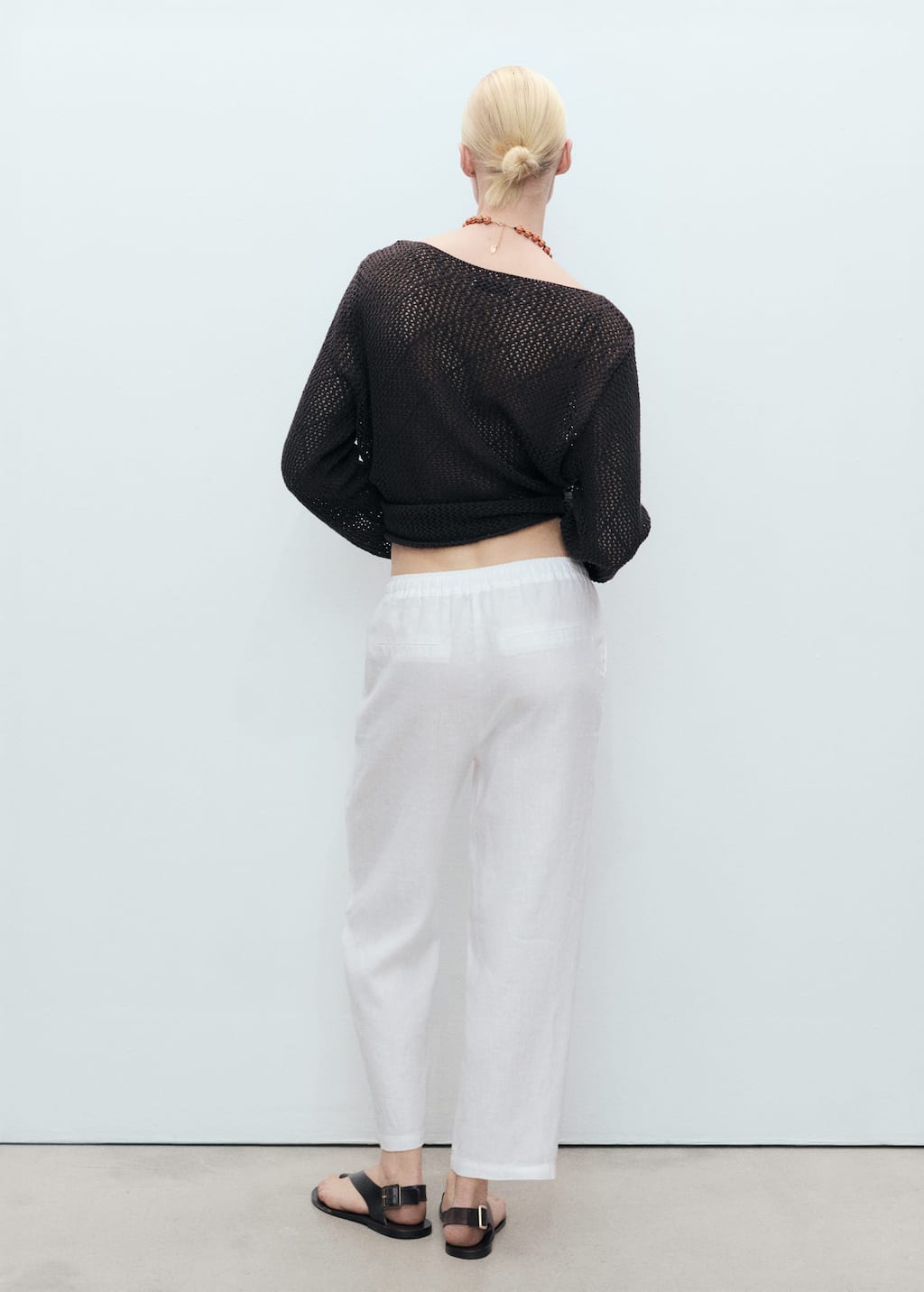 MANGO LINEN 87089062-02 MANGO WOMEN TROUSER