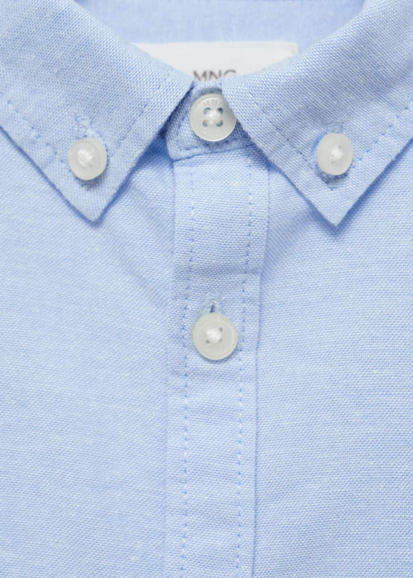 MANGO OXFORDB 87090622-50 MANGO KIDS BABY BOY SHIRT SHORT SLEEVE