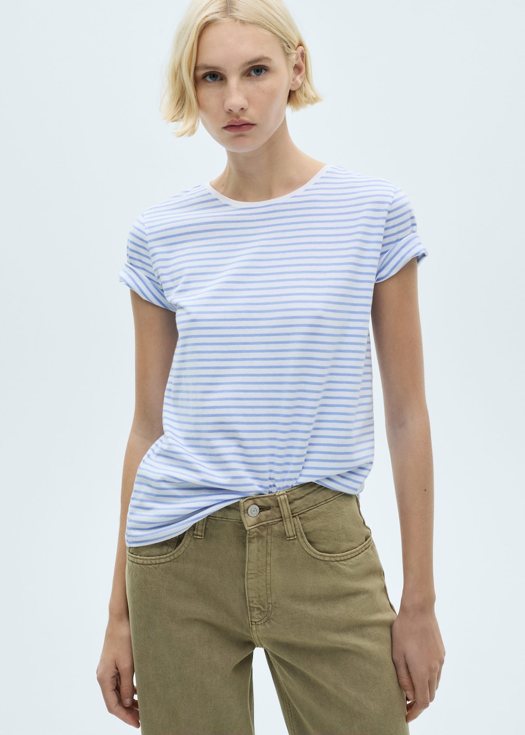MANGO CHALACA 87094073-50 MANGO WOMEN T-SHIRT SHORT SLEEVE
