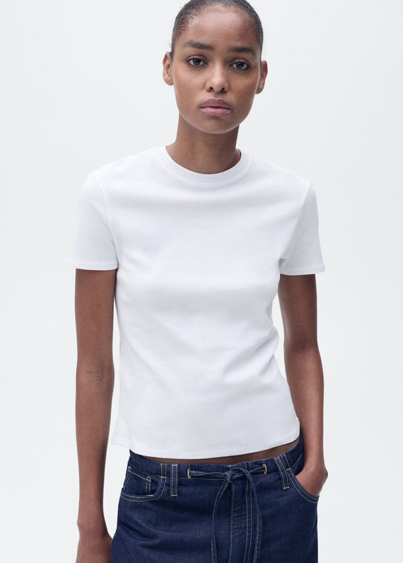 MANGO ZANI 87094088-01 MANGO WOMEN T-SHIRT SHORT SLEEVE