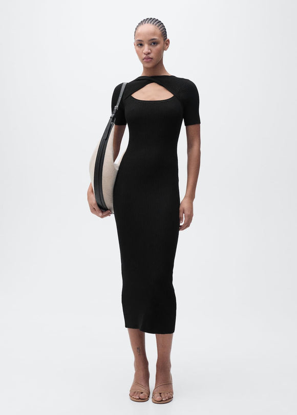 MANGO NENUFAR 87095753-99 MANGO WOMEN DRESS FULL LENGTH