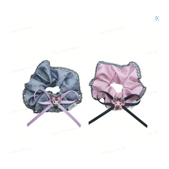 MINISO MY MELODY & KUROMI HAIR SCRUNCHIE 2026242710109 IP FASHION HAIR ACCESSORIES