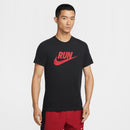 NIKE AS M NK DF TEE RUN SWOOSH IH4239-013 T-SHIRT SHORT SLEEVE (M)-1