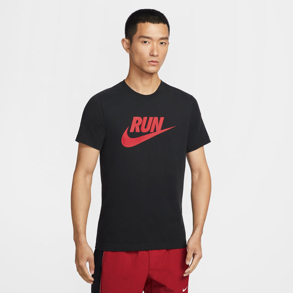 NIKE AS M NK DF TEE RUN SWOOSH IH4239-013 T-SHIRT SHORT SLEEVE (M)