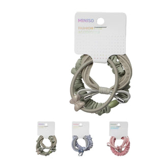 MINISO BASIC SERIES HAIR SCRUNCHIES (3 PCS) 2020256010101 RUBBER BAND