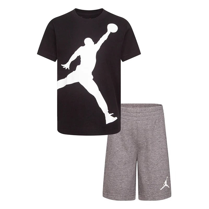 JORDAN JDB JUMBO JUMPMAN SHORT SET 85C138-GEH T-SHIRT AND BOTTOM SET (YB)