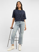 LEVIS RIBCAGE CROP BOOTCUT LEAFISH A3188-0019 DENIM PANT (JEANS) (W)-1