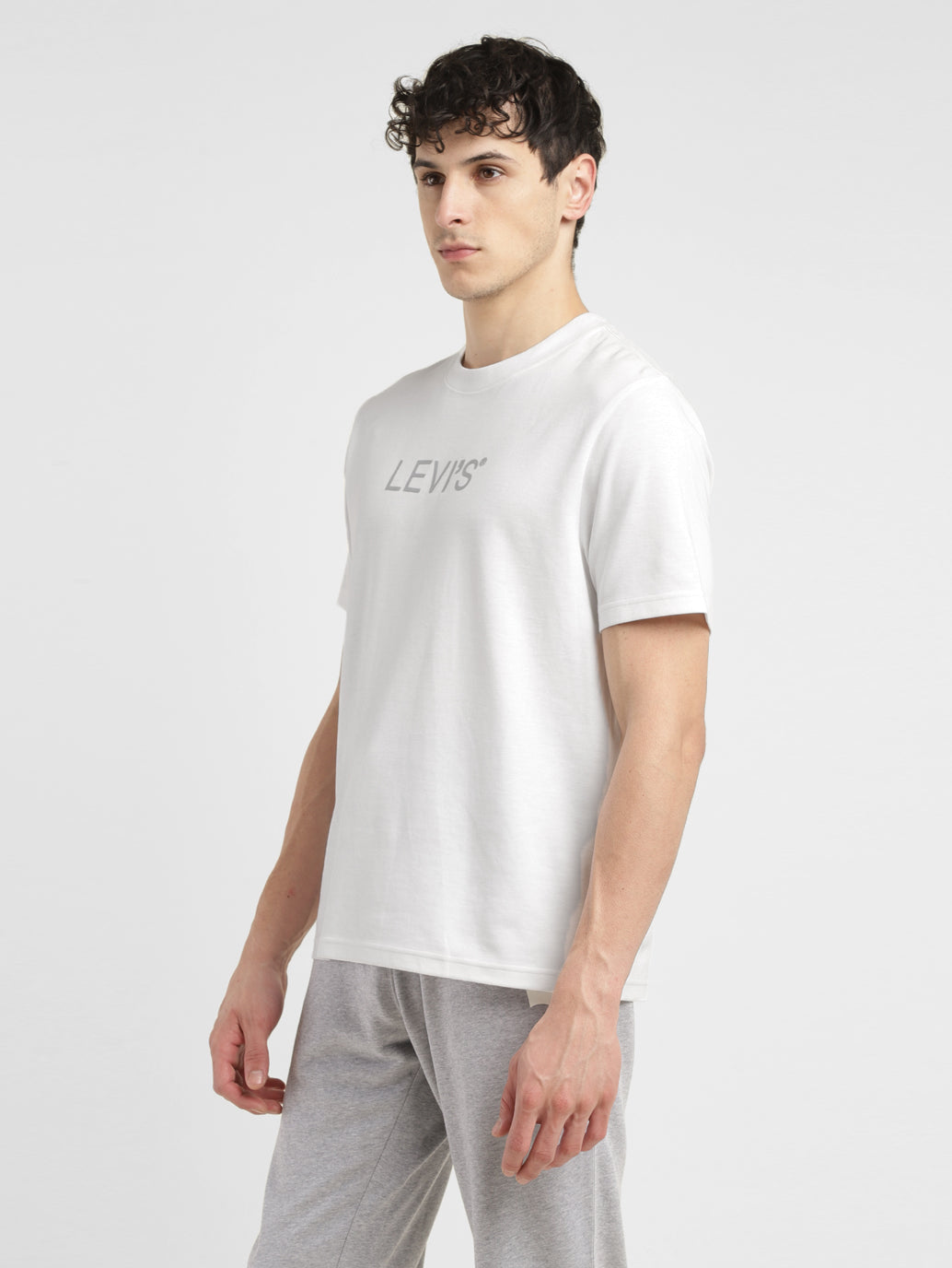 LEVIS ATHL TEE ATH BRANDED 2 BRIGHT WHITE GRA A7897-0004 T-SHIRT SHORT SLEEVE (M)