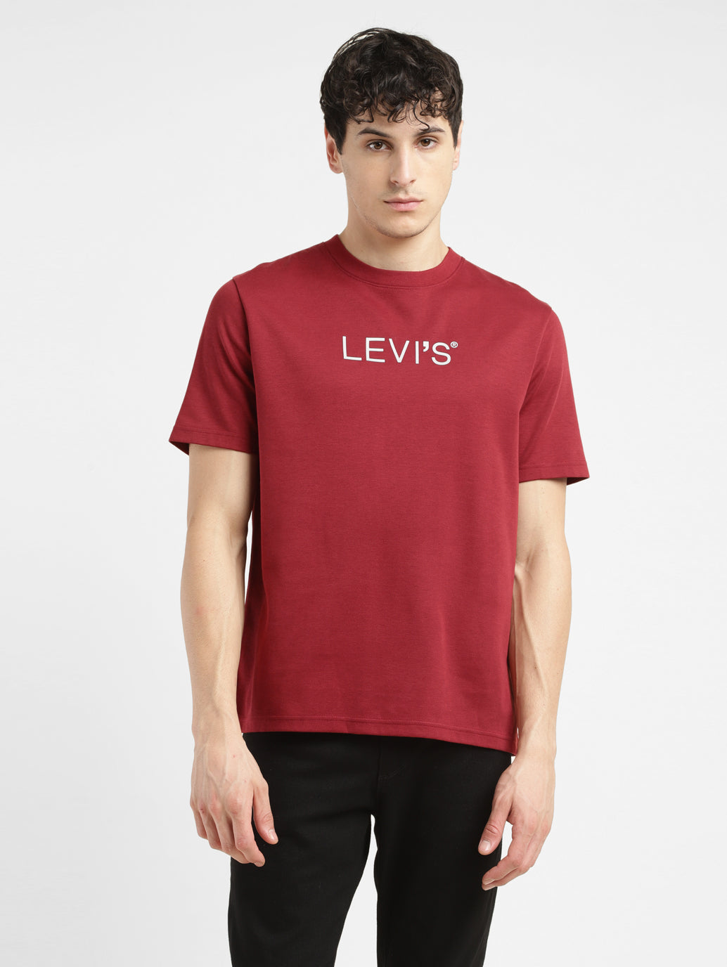 LEVIS ATHL TEE ATH BRANDED 3 SUN DRIED TOMATO A7897-0005 T-SHIRT SHORT SLEEVE (M)