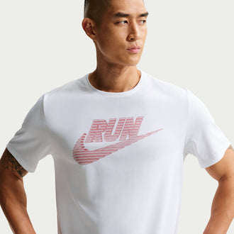 NIKE AS M NK DF UV MILER RUN ENERGY IF9476-100 T-SHIRT SHORT SLEEVE (M)