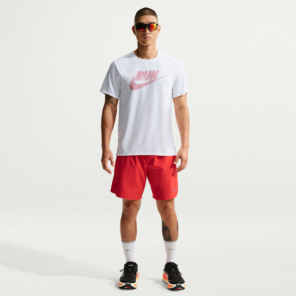NIKE AS M NK DF UV MILER RUN ENERGY IF9476-100 T-SHIRT SHORT SLEEVE (M)