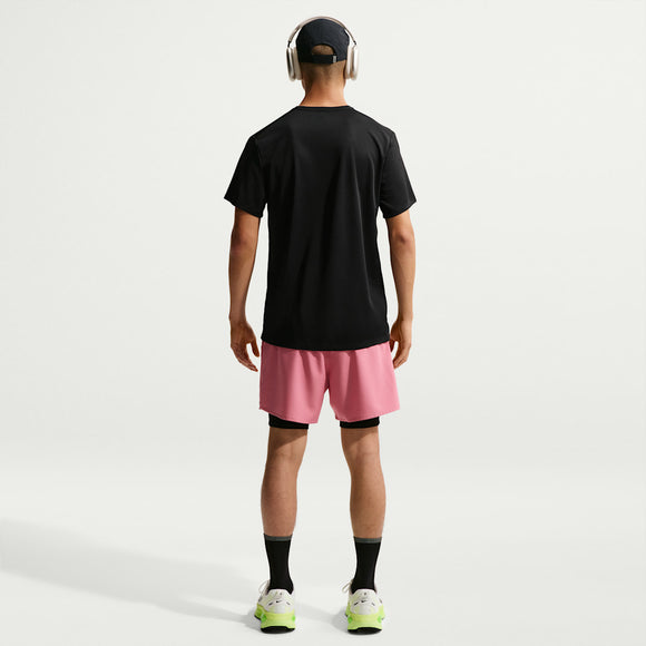 NIKE AS M NK DF UV MILER RUN ENERGY IF9476-010 T-SHIRT SHORT SLEEVE (M)