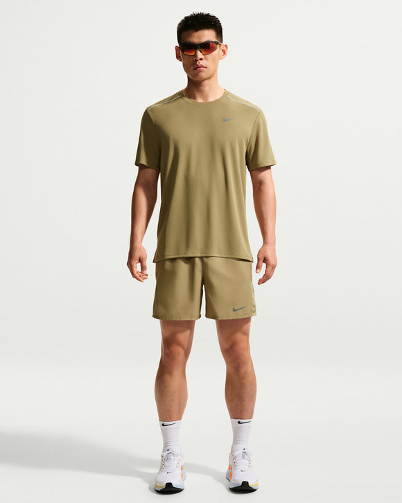 NIKE AS M NK DF UV MILER SS IF2083-213 T-SHIRT SHORT SLEEVE RUNNING (M)