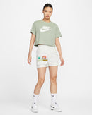 NIKE AS W NSW CLUB CRP TEE FTRA BV6176-370 T-SHIRT SHORT SLEEVE (W)-5