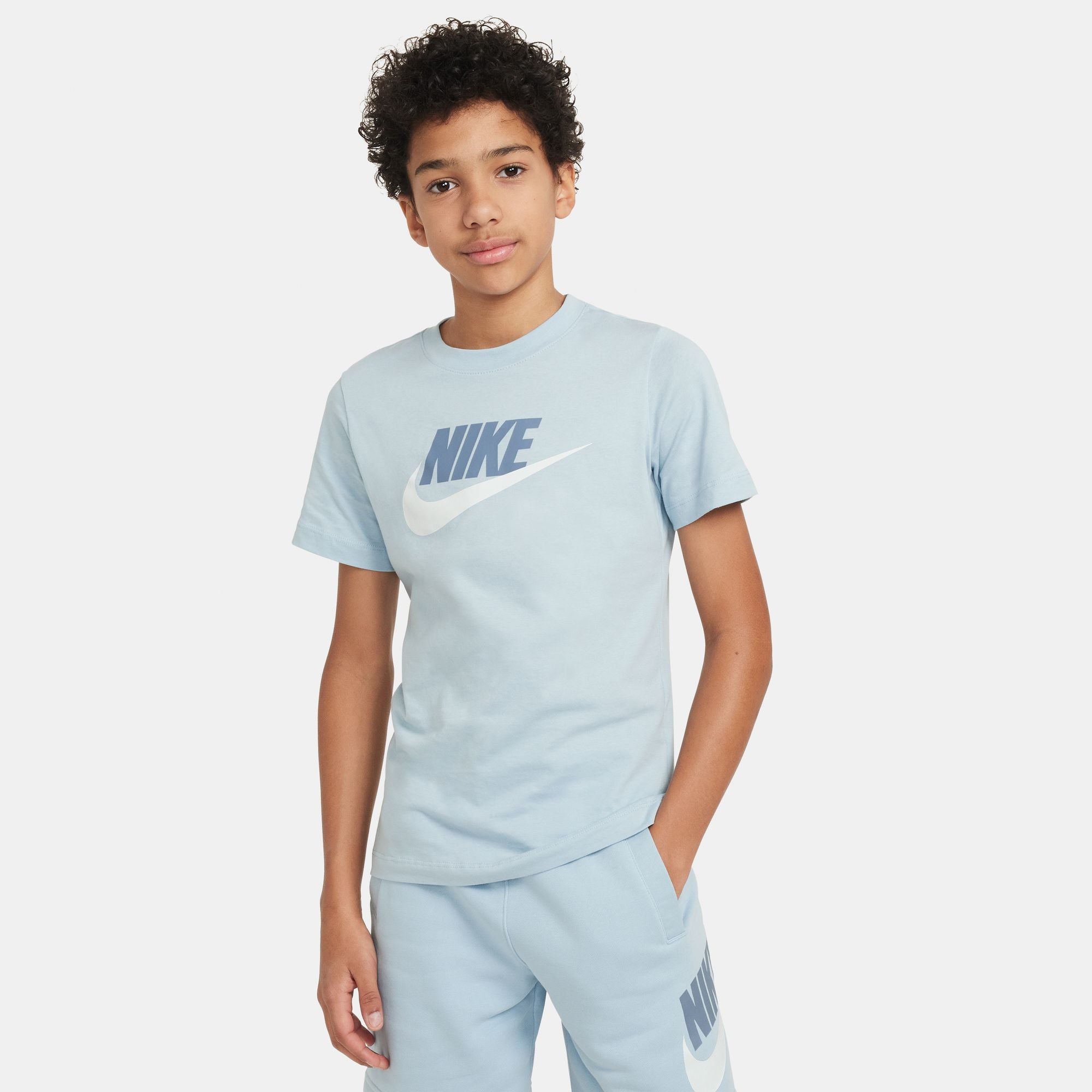 NIKE K NSW TEE FUTURA ICON TD AR5252-440 T-SHIRT SHORT SLEEVE (YB)