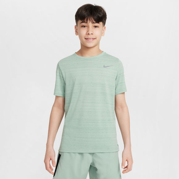 NIKE B NK DF SS MILER TOP DD3055-037 T-SHIRT SHORT SLEEVE TRAINING (YB)