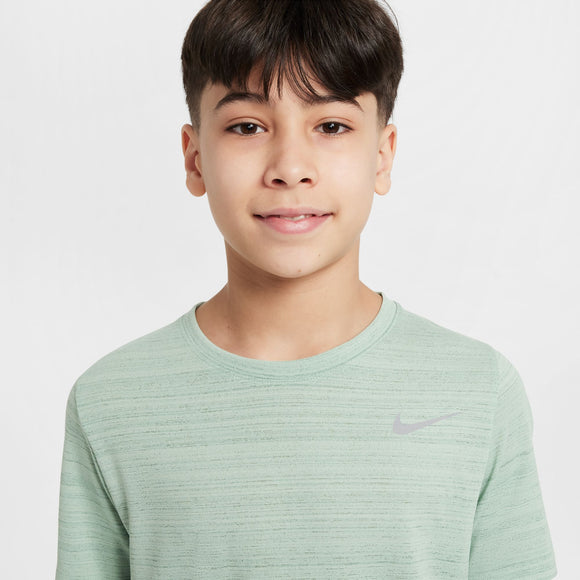 NIKE B NK DF SS MILER TOP DD3055-037 T-SHIRT SHORT SLEEVE TRAINING (YB)