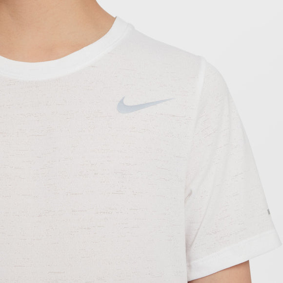 NIKE B NK DF SS MILER TOP DD3055-100 T-SHIRT SHORT SLEEVE TRAINING (YB)