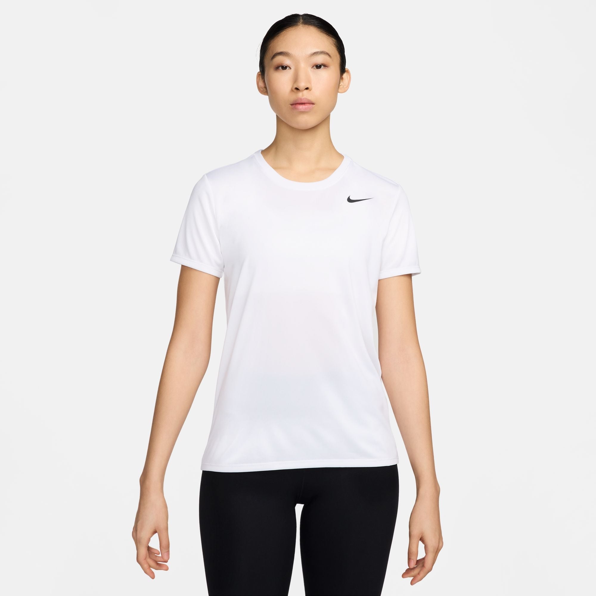 NIKE AS W NK Dri-FIT RLGD SS TEE DX0688-100 TOP SHORT SLEEVE TRAINING (W)