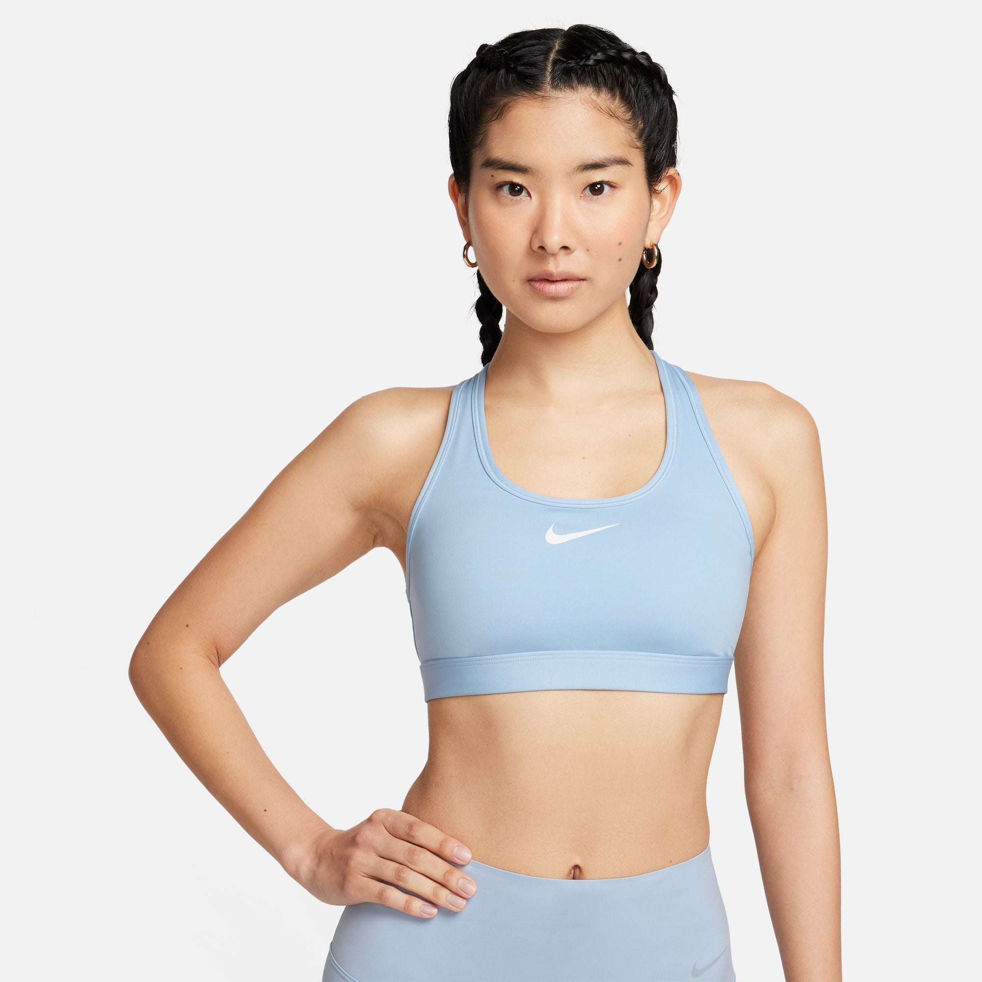 NIKE AS W NK SWOOSH MED SUPPORT BRA DX6822-440 SPORTS BRA (W)