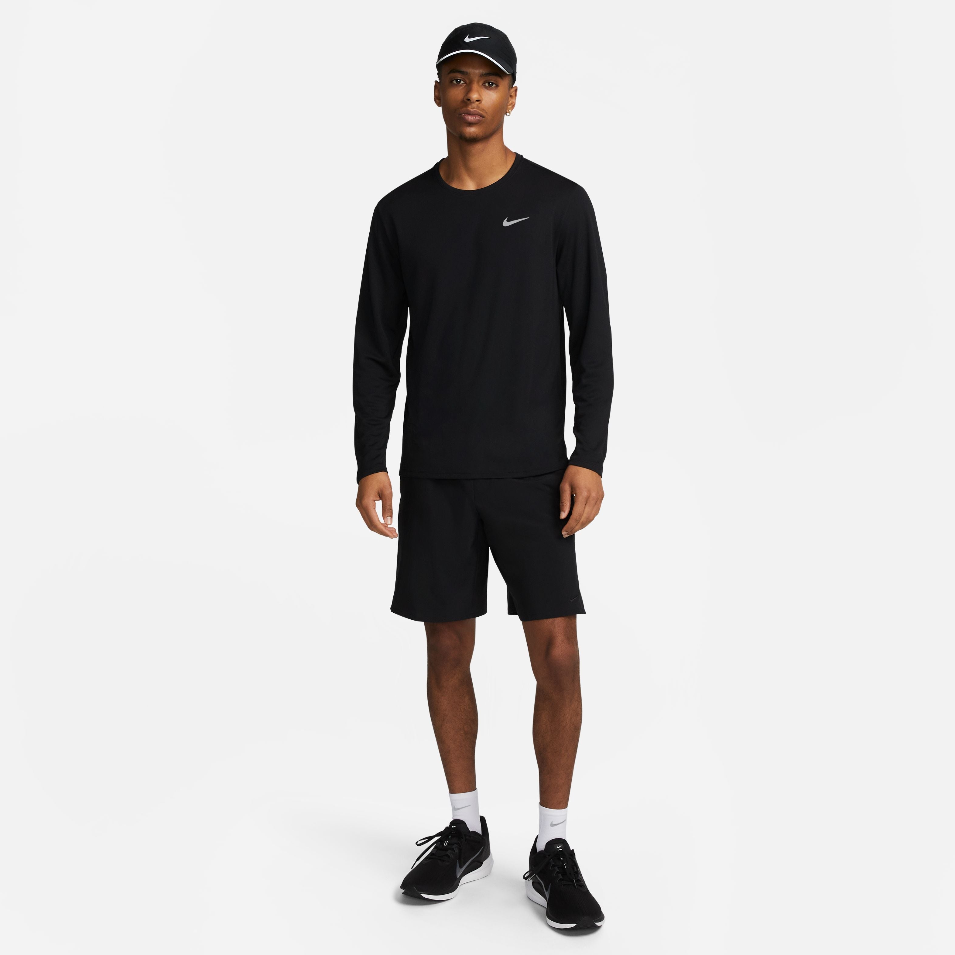 NIKE DF UV MILER TOP LS FB7070-010 T-SHIRT LONG SLEEVE RUNNING (M)