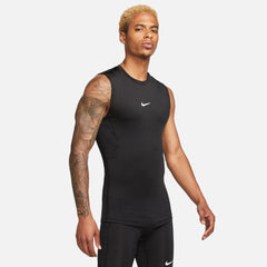 NIKE M NP DF TOP SL TIGHT FB7914-010 COMPRESSION TOP SLEEVELESS (M)