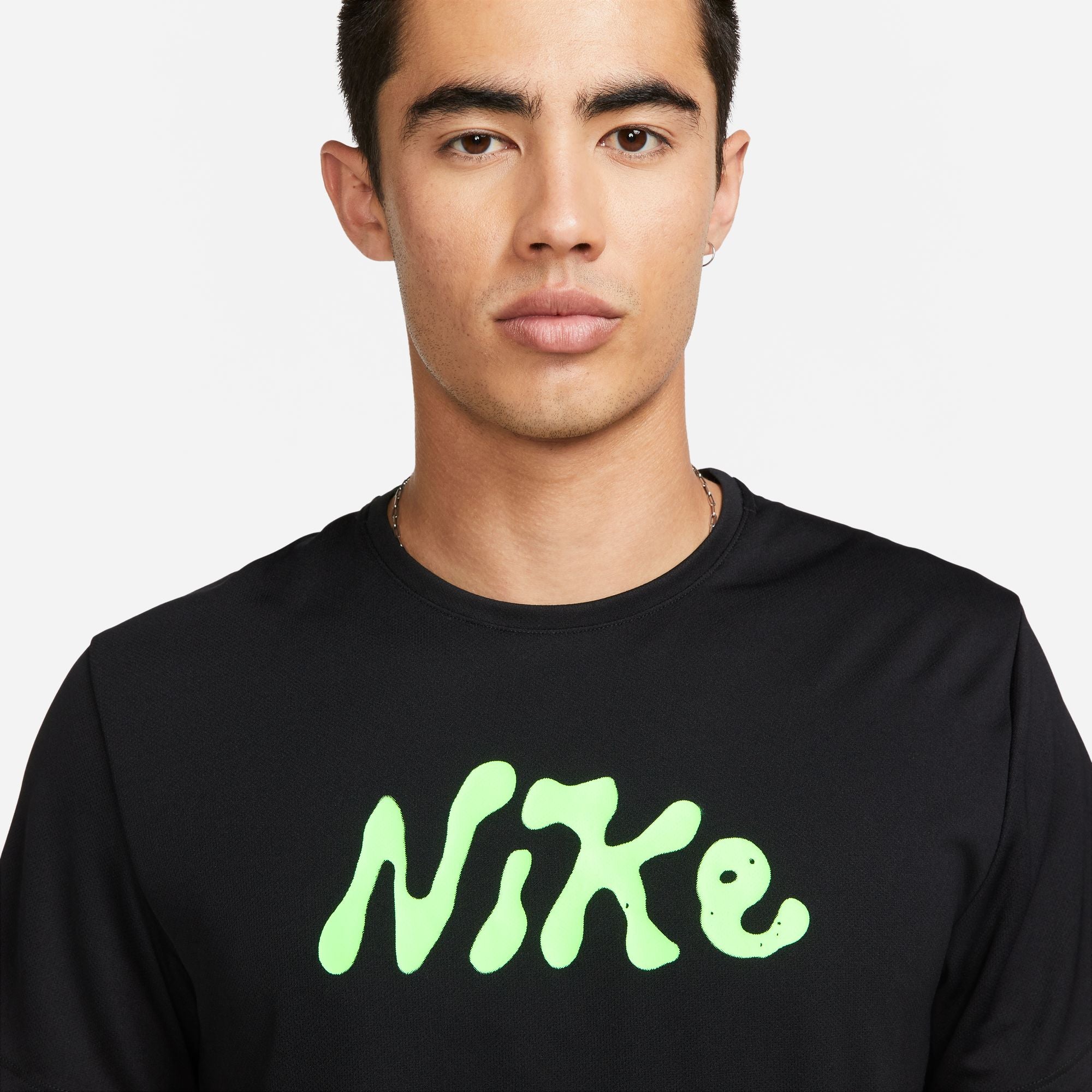 NIKE AS DF UV S72 MILER FB7947-010 T-SHIRT SHORT SLEEVE