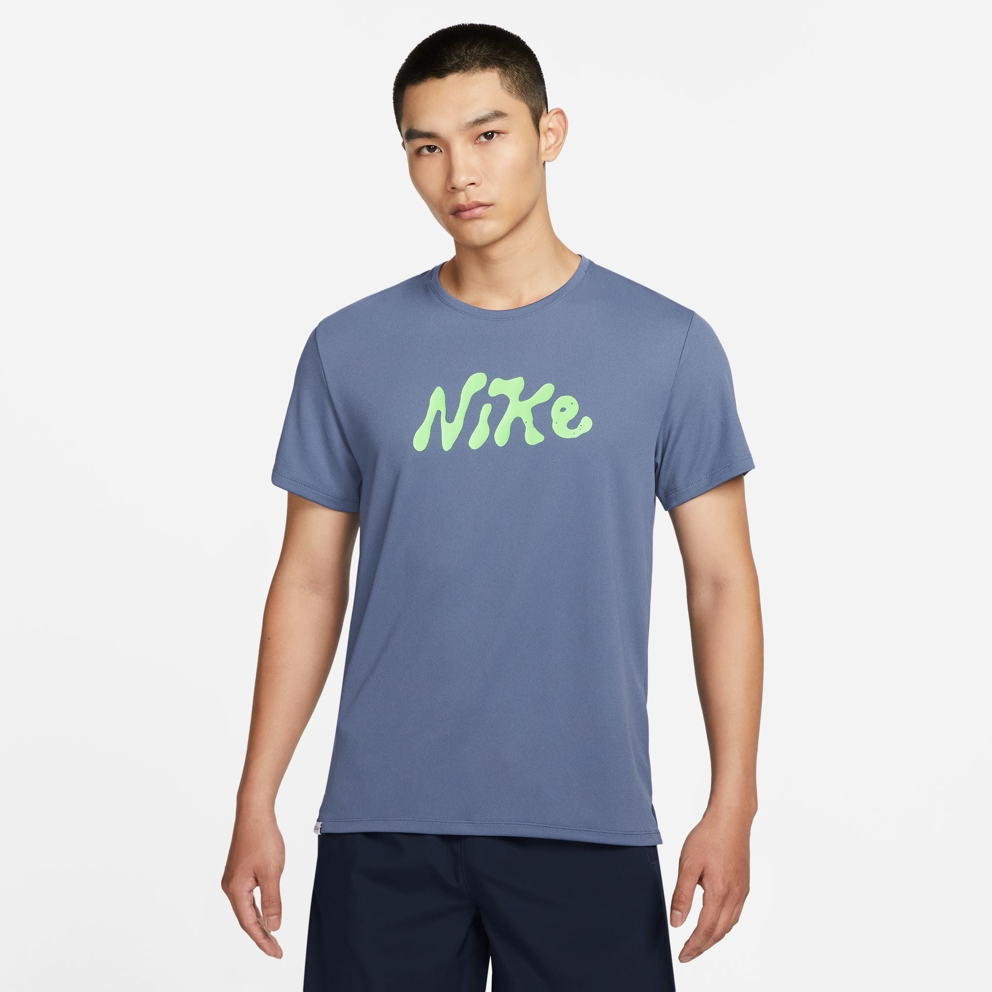 NIKE AS DF UV S72 MILER FB7947-491 T-SHIRT SHORT SLEEVE RUNNING (M ...