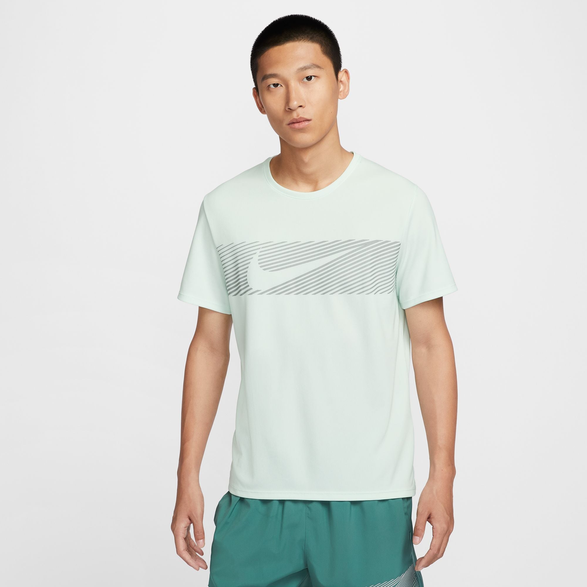 NIKE AS M NK FLASH MILER TOP FN3052-394 T-SHIRT SHORT SLEEVE RUNNING (M)