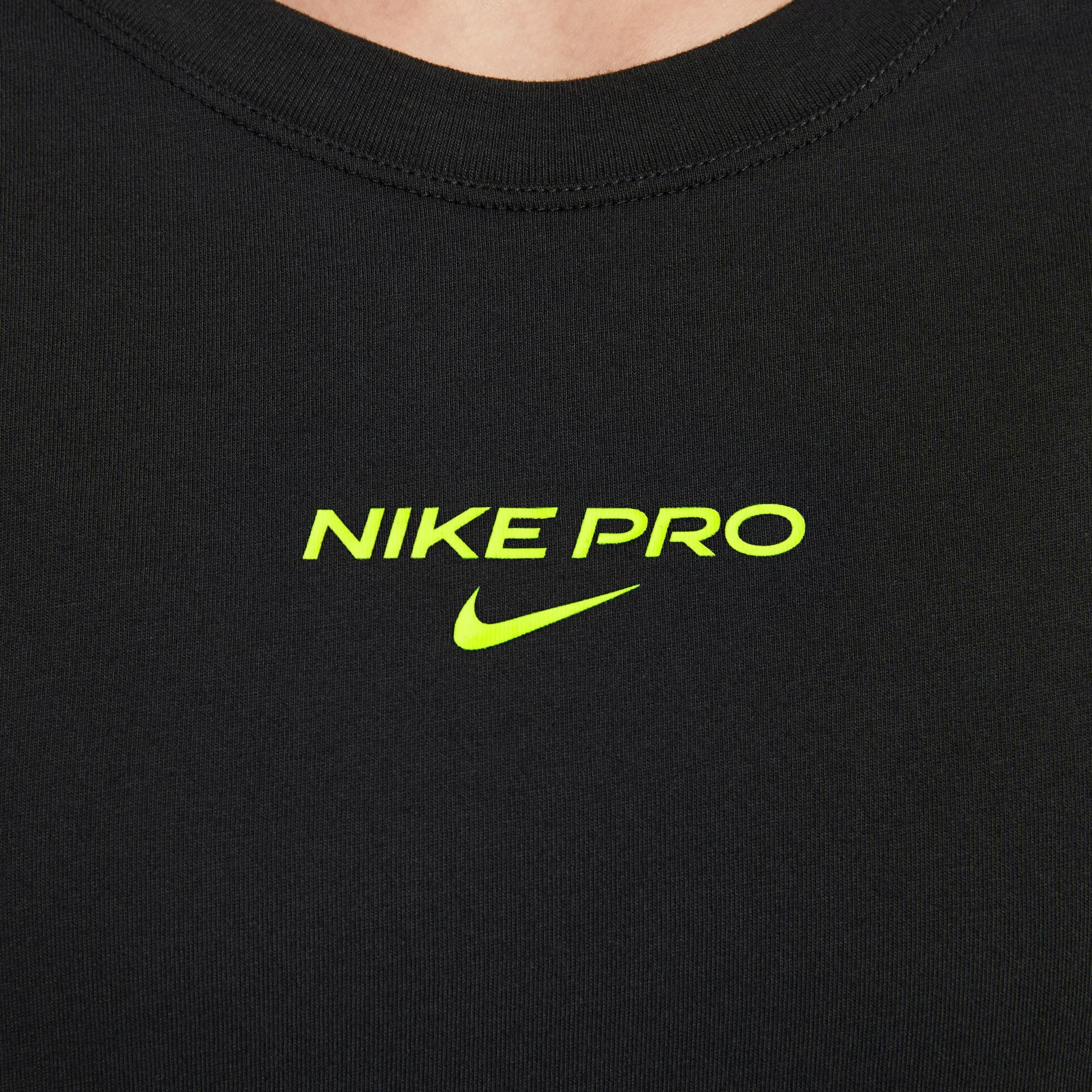 NIKE AS W NK Dri-FIT PRO SS CRP TEE FV4299-010 TOP SHORT SLEEVE TRAINING (W)