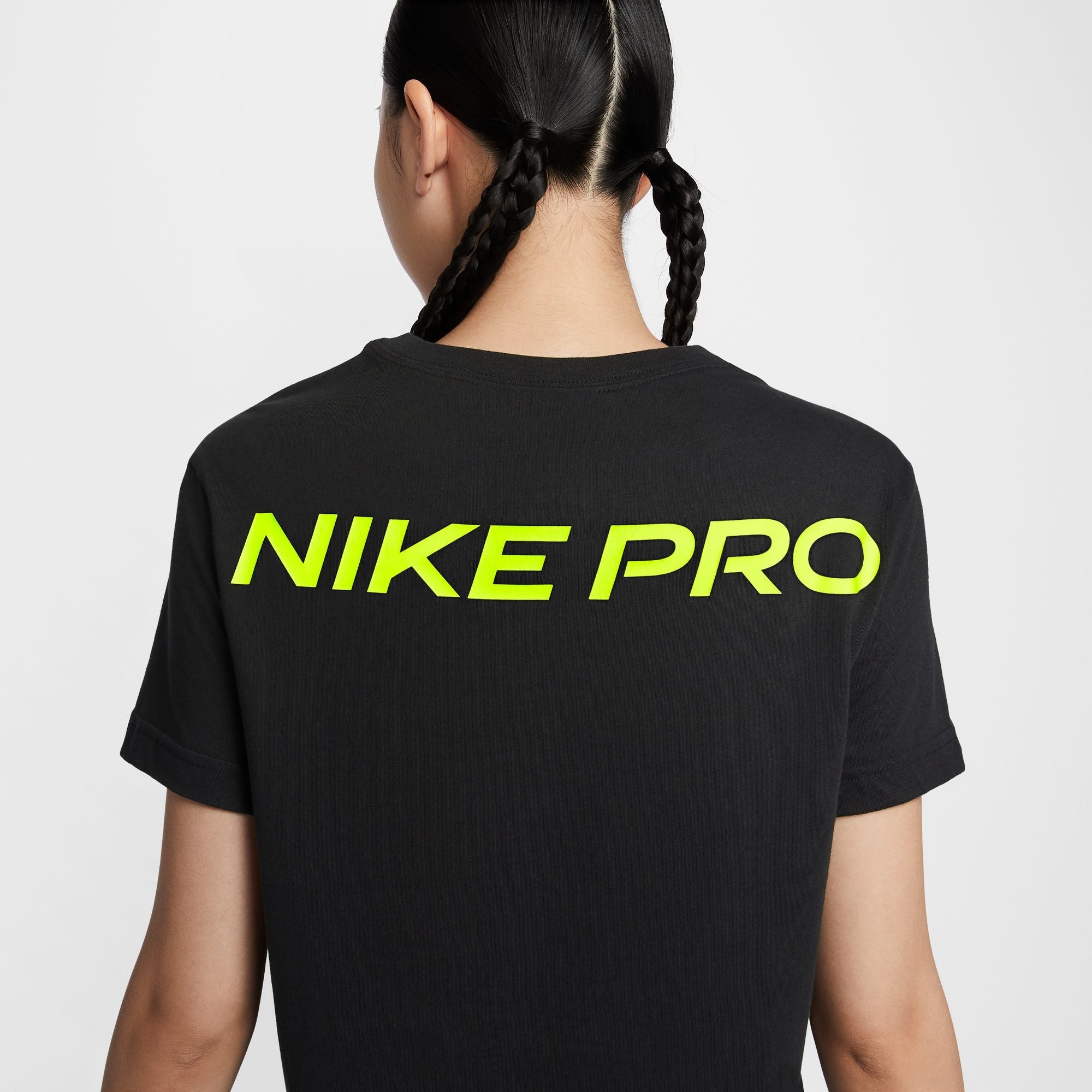 NIKE AS W NK Dri-FIT PRO SS CRP TEE FV4299-010 TOP SHORT SLEEVE TRAINING (W)