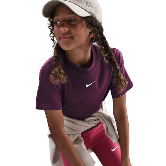 NIKE G NSW TEE BOXY ESSNTL LBR FZ5559-610 T-SHIRT SHORT SLEEVE (YG)