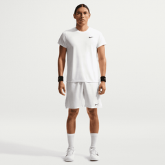 NIKE COURT VICTORY FZ6921-100 T-SHIRT TRAINING SHORT SLEEVE TENNIS (M)