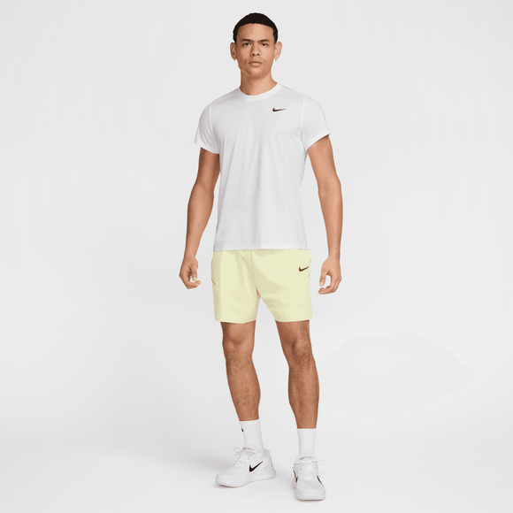 NIKE COURT VICTORY FZ6921-100 T-SHIRT TRAINING SHORT SLEEVE TENNIS (M)