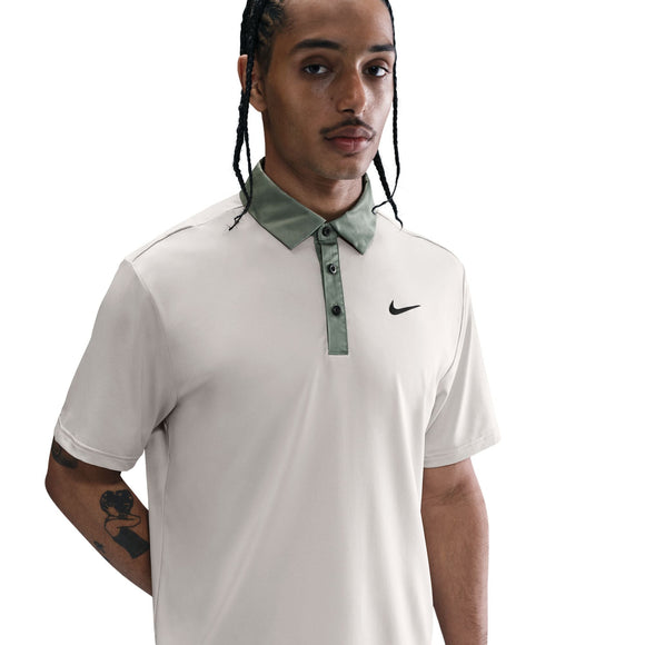 NIKE M NK DF TOUR CONTRAST POLO FZ7501-104 POLO T-SHIRT TENNIS (M)