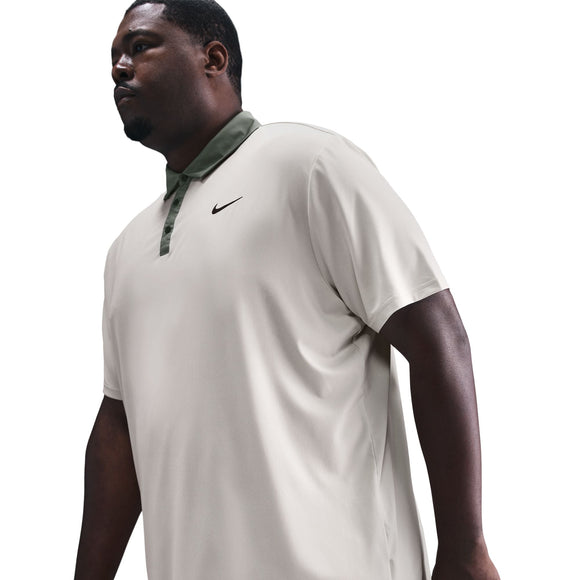 NIKE M NK DF TOUR CONTRAST POLO FZ7501-104 POLO T-SHIRT TENNIS (M)