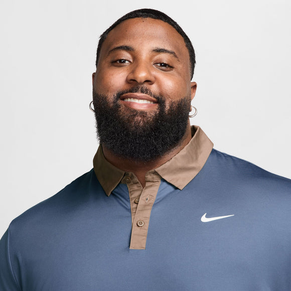 NIKE M NK DF TOUR CONTRAST POLO FZ7501-491 POLO T-SHIRT TENNIS (M)