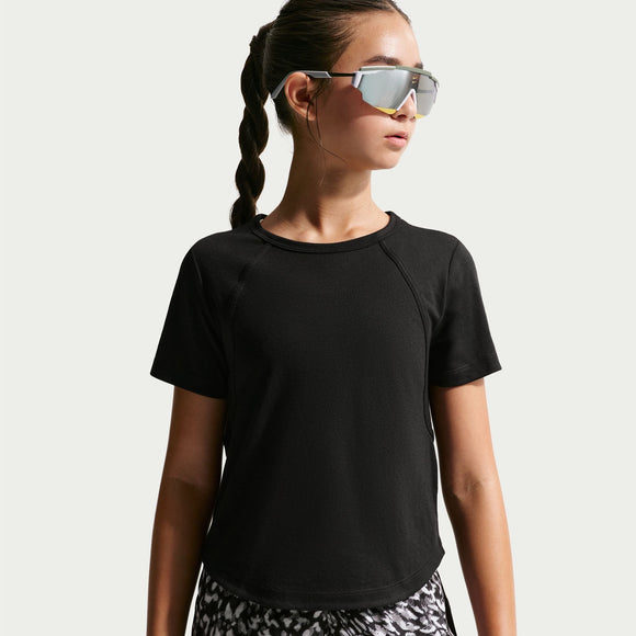 NIKE G NK DF TEMPO SS TOP IU3747-010 T-SHIRT SHORT SLEEVE TRAINING (YG)