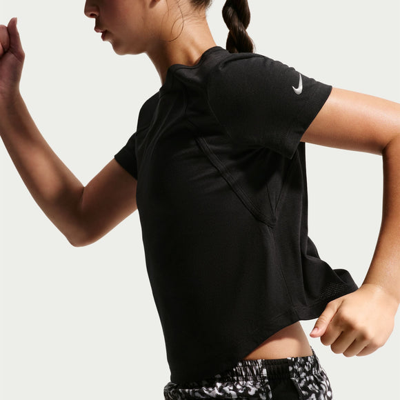 NIKE G NK DF TEMPO SS TOP IU3747-010 T-SHIRT SHORT SLEEVE TRAINING (YG)