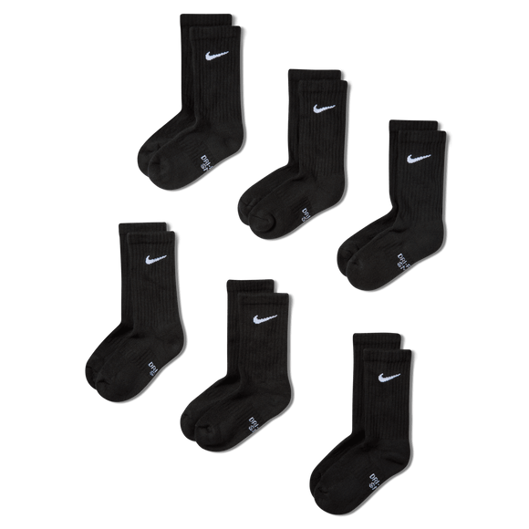 NIKE EVERYDAY SX6910-010 SOCKS CREW CASUAL (Y)
