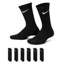 NIKE Y NK EVERYDAY CUSH CREW 6PR SX6910-010 SOCKS CREW CASUAL (Y)-1