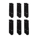 NIKE Y NK EVERYDAY CUSH CREW 6PR SX6910-010 SOCKS CREW CASUAL (Y)-4