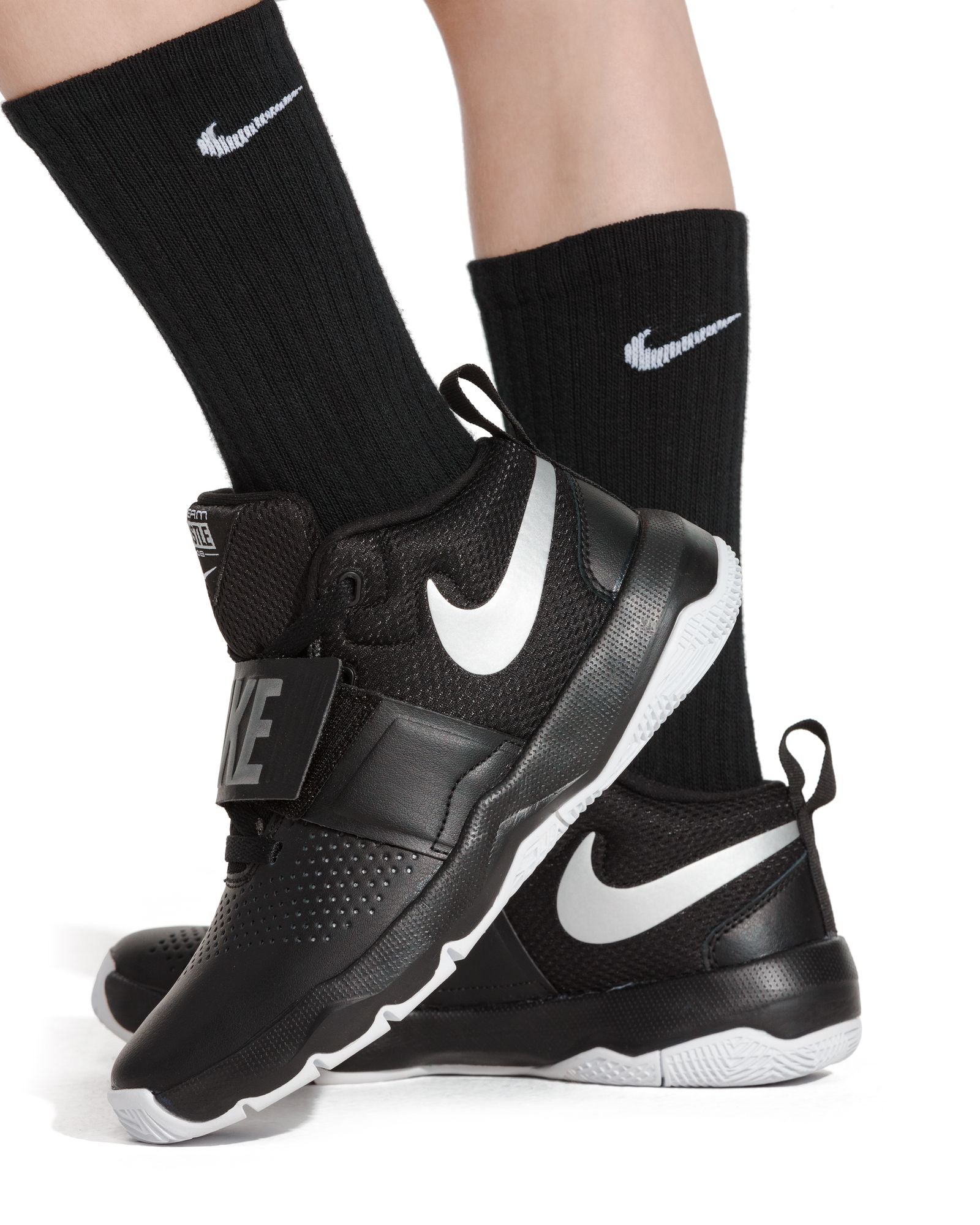 NIKE Y NK EVERYDAY CUSH CREW 6PR SX6910-010 SOCKS CREW CASUAL (Y)