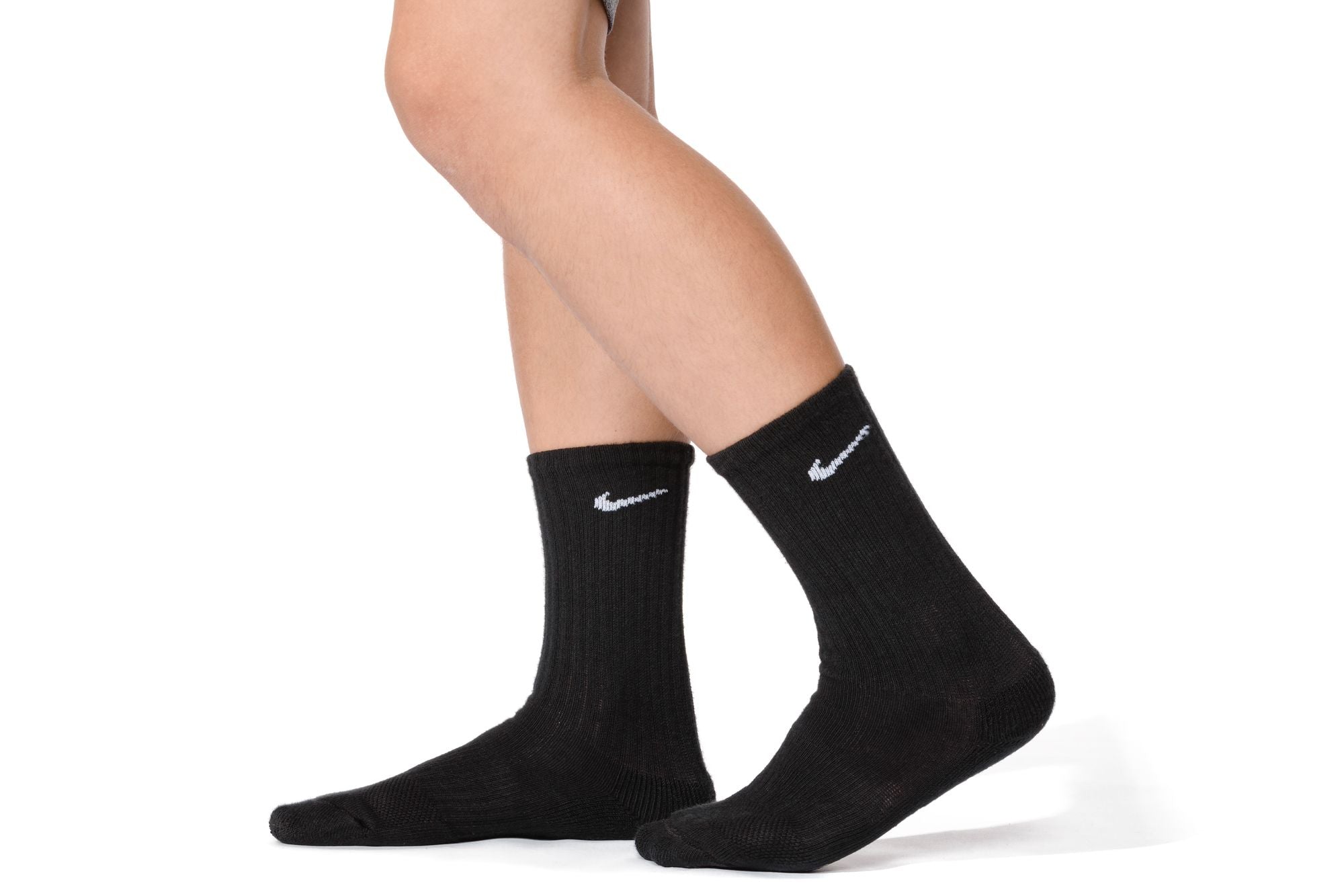 NIKE Y NK EVERYDAY CUSH CREW 6PR SX6910-010 SOCKS CREW CASUAL (Y)